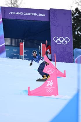 Tomoka Takeuchi (JPN), FEBRUARY 8, 2026 - Snowboarding : Women s Parallel Giant Slalom Qualification during the Milano Cortina 2026 Olympic Winter games, Winterspiele,Spiele, Summer games at Livigno Snow Park in Livigno, Italy.  aflo_318945091
