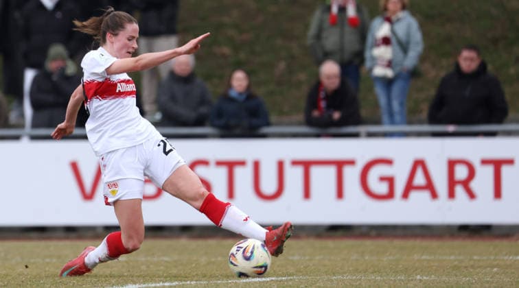 0802.2026, Deutschland, Stuttgart, Fußball 2. Bundesliga, VfB Stuttgart vs. Borussia Mönchengladbach, Neuzugang Reena Wichmann (VfB)
