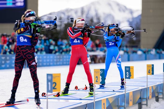 260208 Franziska Preuss of Germany, Maren Kirkeeide of Norway and Lisa Vittozzi of Italy compete in biathlon mixed relay during day 2 of the 2026 Winter Olympics on February 8, 2026 in Anterselva. Photo: Mathias Bergeld BILDBYRAN kod MB MB1316 skidskytte biathlon skiskyting Olympic Games, Olympische Spiele, Olympia, OS olympics winter olympics os ol olympiska spel vinter-os olympiske leker milano cortina 2026 milan cortina 2026 milano cortina 2026 olympic games milano cortina 2026 winter olympic games milano cortina-os milano cortina-ol vinter-ol 2 bbeng mixed relay stafett mixedstafett tyskland norge italien *** 260208 Franziska Preuss of Germany, Maren Kirkeeide of Norway and Lisa Vittozzi of Italy compete in biathlon mixed relay during day 2 of the 2026 Winter Olympics on February 8, 2026 in Anterselva Photo Mathias Bergeld BILDBYRAN code MB MB1316 biathlon biathlon biathlon olympic games olympics olympics winter olympics os ol olympiska spel vinter os olympiske leker milano cortina 2026 milan cortina 2026 milano cortina 2026 olympic games milano cortina 2026 winter olympic games milano cortina os milano cortina ol vinter ol 2 bbeng mixed relay relay mixedstafett germany norway italy  Copyright: MATHIASxBERGELD BB260208MB056