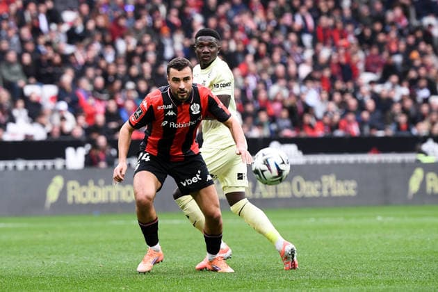 OGC Nice v AS Monaco FC - Ligue 1 McDonald s 2025 2026 15 Lamine CAMARA (asm) - 24 Charles VANHOUTTE (ogcn) during the Ligue 1 McDonald s match between OGC Nice and AS Monaco FC at Allianz Riviera on February 8, 2026 in Nice, France. Nice France  Copyright: xFEPx 776348278