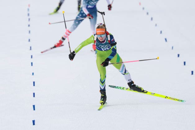OLYMPICS - Winter Olympic Games, Olympische Spiele, Olympia, OS Milano Cortina 2026 ANTHOLZ,ITALY,08.FEB.26 - OLYMPICS, BIATHLON - Winter Olympic Games Milano Cortina 2026, mixed relay, 4x6km. Image shows Polona Klemencic (SLO)  GEPAxpictures xMatthiasxTrinkl