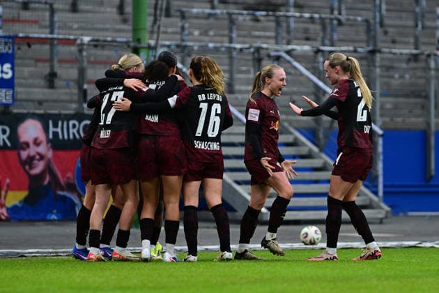 Fußball I Frauen I Saison 2025-2026 I Bundesliga I 17. Spieltag I Hamburger SV - RB Leipzig I 08.02.2026 Jubel, Begeisterung, Enthusiasmus, Euphorie, Freude, Glücksgefühl, Heiterkeit bei: RB Leipzig Hamburg Volkspark, Volksparkstadion, Stadion, Volkspark-Stadion Hamburg Deutschland Copyright: xLobeca FelixxSchlikisx