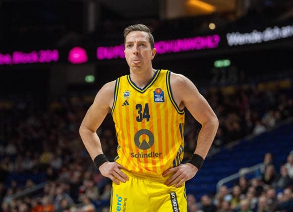 Basketball, Herren, Saison 2025 2026, easyCredit BBL (19. Spieltag), Alba Berlin - RASTA Vechta, Justin Bean (Alba), 08.02.2026, Copyright: xSebastianxRäppold MatthiasxKochx