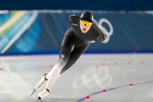 2026-02-08 - Milano Cortina 2026 Winter Olympics 5000m Men MILAN, ITALY - FEBRUARY 8: Gabriel Gross of Germany during the 5000m Men on day 3 of the Milano Cortina 2026 Winter Olympics at the Milano Speed skating, Eisschnelllauf Arena on February 8, 2026 in Milan, Italy Milan Milano Speed Skating Arena Italy Content not available for redistribution in The Netherlands directly or indirectly through any third parties. Copyright: xAndrexWeeningx