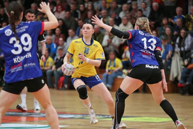 Handball, 2. Alsco HBF: HC Leipzig - Rostocker HC; 08.02.2026 Lisa Lammich (76, HC Leipzig). 2. Alsco Handball Bundesliga Frauen, HBF, Saison 2025 2026, 17. Spieltag: HC Leipzig vs. Rostocker HC am 08.02.2026 in der Sporthalle Brüderstraße Leipzig. Copyright: xBEAUTIFULxSPORTS JanxKaeferx