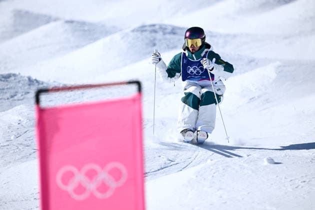 2026 WINTER Olympic Games, Olympische Spiele, Olympia, OS Jakara Anthony of Australia during a Moguls training run at the Livigno Aerials and Moguls Park, on day 2 of the 2026 Milano Cortina Winter Olympic Games in Italy, Sunday, February 8, 2026. ( NO ARCHIVING, EDITORIAL USE ONLY LIVIGNO SONDRIO ITALY  Copyright: xDANxHIMBRECHTSx 20260209119500436739