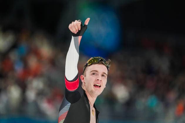 2026-02-08 - Milano Cortina 2026 Winter Olympics 5000m Men MILAN, ITALY - FEBRUARY 8: Gabriel Gross of Germany during the 5000m Men on day 3 of the Milano Cortina 2026 Winter Olympics at the Milano Speed skating, Eisschnelllauf Arena on February 8, 2026 in Milan, Italy Milan Milano Speed Skating Arena Italy Content not available for redistribution in The Netherlands directly or indirectly through any third parties. Copyright: xAndrexWeeningx