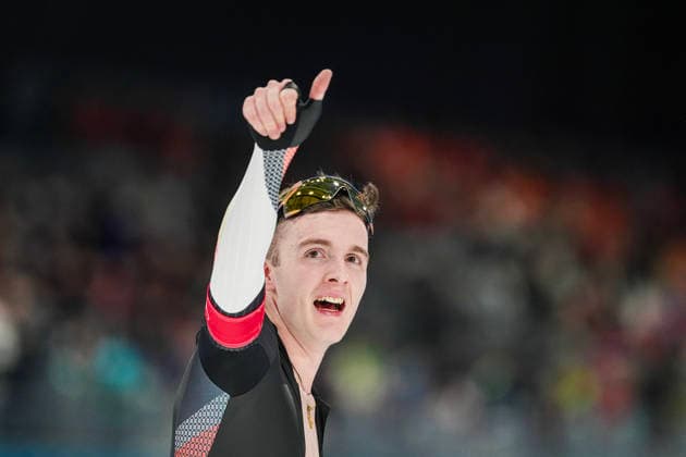 2026-02-08 - Milano Cortina 2026 Winter Olympics 5000m Men MILAN, ITALY - FEBRUARY 8: Gabriel Gross of Germany during the 5000m Men on day 3 of the Milano Cortina 2026 Winter Olympics at the Milano Speed skating, Eisschnelllauf Arena on February 8, 2026 in Milan, Italy Milan Milano Speed Skating Arena Italy Content not available for redistribution in The Netherlands directly or indirectly through any third parties. Copyright: xAndrexWeeningx
