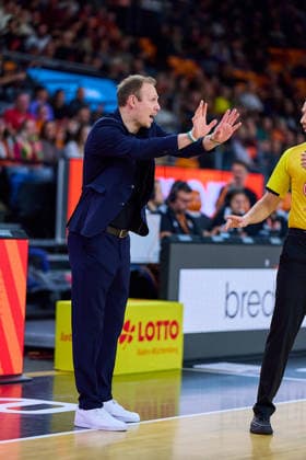 Jaques Schneider (Gladiators Trier, Head Coach) gestikuliert GER, ratiopharm ulm vs. Gladiators Trier, Basketball, 21. Spieltag, EasyCredit Bundesliga, Spielzeit 2025 2026, 08.02.2026 GER, ratiopharm ulm vs. Gladiators Trier, Basketball, 21. Spieltag, EasyCredit Bundesliga, Spielzeit 2025 2026, 08.02.2026 Neu-Ulm Copyright: xEibner-Pressefoto GeraldxOelze-dexStoppanyx EP_ODS