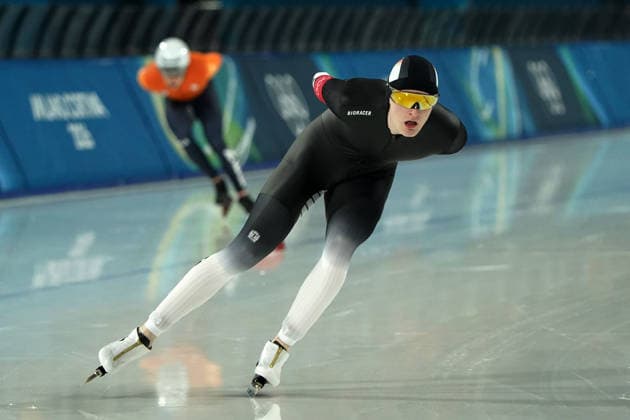 Milano Cortina, 2026 , Winter Olympic Games, Olympische Spiele, Olympia, OS Olympische Winter-Olympische spiele 2026 , Speedskating, Eisschnelllauf , 5000m Finale Men Männer, Gabriel Groß, Gross, Deutschland, Photocopyright Gladys Chai von der Laage *** Milano Cortina, 2026 , Winter Olympic Games, Winter Olympic Games 2026 , Speed Skating, Speed Skating , 5000m Final Men Men, Gabriel Gross, Gross, Germany, Photocopyright Gladys Chai von der Laage
