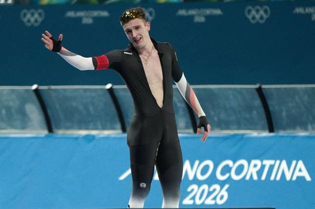 Milano Cortina, 2026 , Winter Olympic Games, Olympische Spiele, Olympia, OS Olympische Winter-Olympische spiele 2026 , Speedskating, Eisschnelllauf , 5000m Finale Men Männer, Gabriel Groß, Gross, Deutschland, Photocopyright Gladys Chai von der Laage *** Milano Cortina, 2026 , Winter Olympic Games, Winter Olympic Games 2026 , Speed Skating, Speed Skating , 5000m Final Men Men, Gabriel Gross, Gross, Germany, Photocopyright Gladys Chai von der Laage