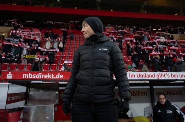 Fußball, Frauen, Saison 2025 2026, Google Pixel Frauen-Bundesliga (17. Spieltag), 1. FC Union Berlin - FC Carl Zeiss Jena, Trainerin Ailien Poese (1. Frauen 1. FC Union), 08.02. 2026, Copyright: xMatthiasxKochx