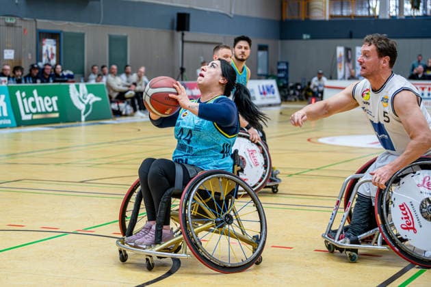 IWBF ChampionsCup; RSV Lahn-Dill - Fenerbahce Istanbul, 08.02.26 Kinem Kulbay (Fenerbahce Istanbul, 44), Michael Paye (RSV Lahn-Dill, 5), IWBF ChampionsCup; RSV Lahn-Dill - Fenerbahce Istanbul: Wetzlar, 08.02.26 Copyright: xBEAUTIFULxSPORTS Roeczeyx