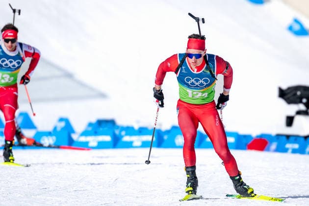 OLYMPICS - Winter Olympic Games, Olympische Spiele, Olympia, OS Milano Cortina 2026 ANTHOLZ,ITALY,08.FEB.26 - OLYMPICS, BIATHLON - Winter Olympic Games Milano Cortina 2026, mixed relay, 4x6km. Image shows Amy Baserga (SUI).  GEPAxpictures xMatthiasxTrinkl