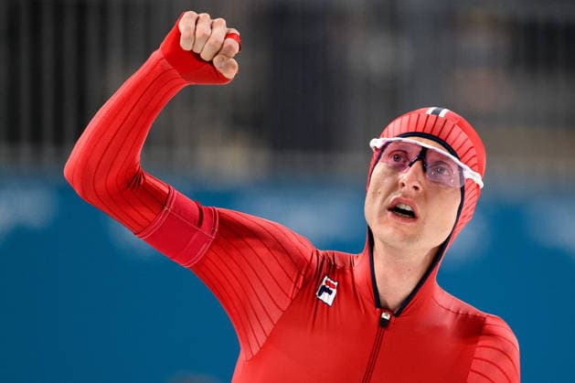 260208 Sander Eitrem of Norway celebrates after competing in men s 5000 meter Speed skating, Eisschnelllauf during day 2 of the 2026 Winter Olympics on February 8, 2026 in Milan. Photo: Emma Wallskog BILDBYRAN kod EW EW0623 skridskor speed skating Olympic Games, Olympische Spiele, Olympia, OS olympics winter olympics os ol olympiska spel vinter-os olympiske leker milano cortina 2026 milan cortina 2026 milano cortina 2026 olympic games milano cortina 2026 winter olympic games milano cortina-os milano cortina-ol vinter-ol 2 bbeng norge jubel *** 260208 Sander Eitrem of Norway celebrates after competing in men s 5000 meter speed skating during day 2 of the 2026 Winter Olympics on February 8, 2026 in Milan Photo Emma Wallskog BILDBYRAN code EW EW0623 skates speed skating olympic games olympics winter olympics os ol olympic games winter os olympic games milano cortina 2026 milan cortina 2026 milano cortina 2026 olympic games milano cortina 2026 winter olympic games milano cortina os milano cortina ol winter ol 2 bbeng norway jubel  Copyright: EMMAxWALLSKOG BB260208EW049