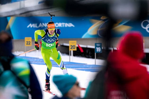 OLYMPICS - Winter Olympic Games, Olympische Spiele, Olympia, OS Milano Cortina 2026 ANTHOLZ,ITALY,08.FEB.26 - OLYMPICS, BIATHLON - Winter Olympic Games Milano Cortina 2026, mixed relay, 4x6km. Image shows Lovro Planko (SLO).  GEPAxpictures xMatthiasxTrinkl