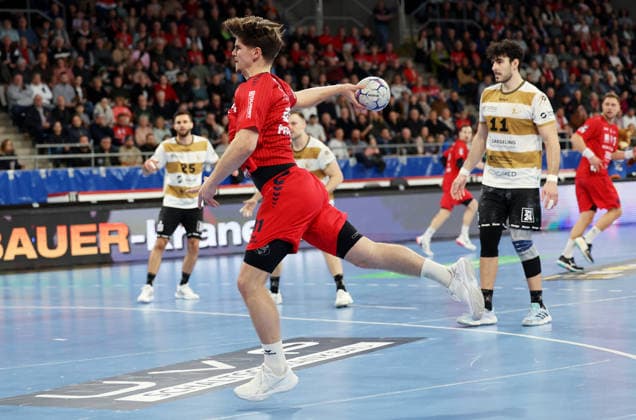 08.02.2026, Deutschland, Bietigheim Handball SG BBM Bietigheim vs. HC Elbflorenz 2006, Alexander Pfeifer (BBM)