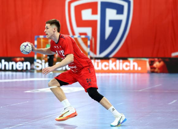 08.02.2026, Deutschland, Bietigheim Handball SG BBM Bietigheim vs. HC Elbflorenz 2006, Neuzugang Maxim Orlov (BBM)