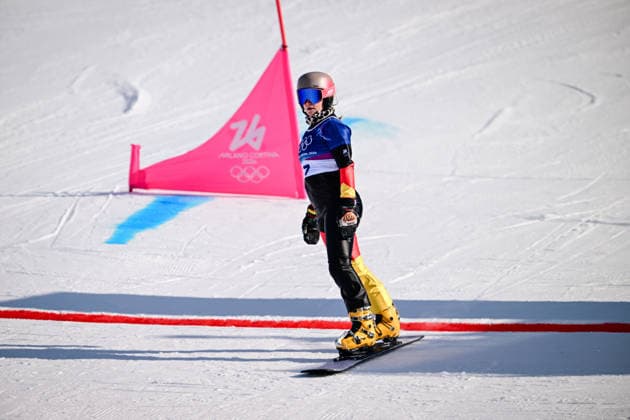 HOFMEISTER Ramona Theresia GER , Snowboard Parallel Giant Slalom, Milano Cortina 2026 Olympic Games, Olympische Spiele, Olympia, OS 08-02-2026 *** HOFMEISTER Ramona Theresia GER , Snowboard Parallel Giant Slalom, Milano Cortina 2026 Olympic Games 08 02 2026 Copyright: HMBxMedia MarcxNiemeyer