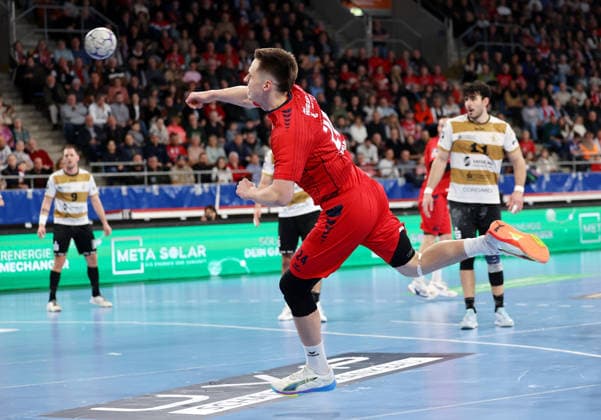 08.02.2026, Deutschland, Bietigheim Handball SG BBM Bietigheim vs. HC Elbflorenz 2006, Neuzugang Maxim Orlov (BBM)
