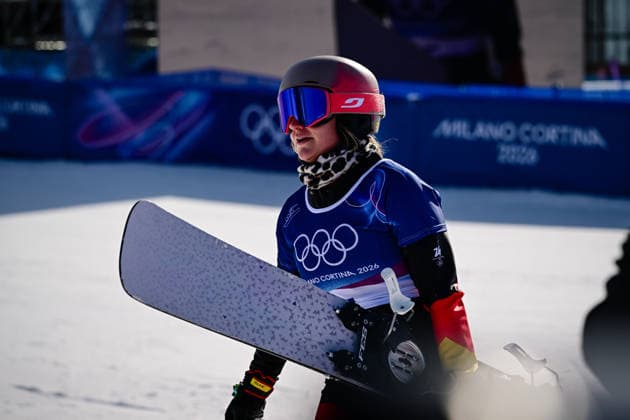HOFMEISTER Ramona Theresia GER , Snowboard Parallel Giant Slalom, Milano Cortina 2026 Olympic Games, Olympische Spiele, Olympia, OS 08-02-2026 *** HOFMEISTER Ramona Theresia GER , Snowboard Parallel Giant Slalom, Milano Cortina 2026 Olympic Games 08 02 2026 Copyright: HMBxMedia MarcxNiemeyer