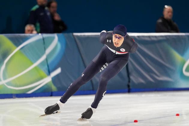 2026-02-08 - Milano Cortina 2026 Winter Olympics 5000m Men MILAN, ITALY - FEBRUARY 8: Metodej Jilek of Czechia during the 5000m Men on day 3 of the Milano Cortina 2026 Winter Olympics at the Milano Speed skating, Eisschnelllauf Arena on February 8, 2026 in Milan, Italy Milan Milano Speed Skating Arena Italy Content not available for redistribution in The Netherlands directly or indirectly through any third parties. Copyright: xAndrexWeeningx