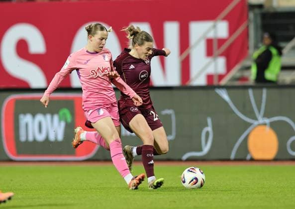 08.02.2026 - Fussball - Saison 2025 2026 - 1. Frauen - Fussball - Bundesliga - 17. Spieltag: 1. FC Nürnberg FCN ( Club ) - TSG 1899 Hoffenheim - Sportfoto Zink DaMa - xdaxmax - Laura Gloning (20, TSG Hoffenheim ) Nastassja Lein (24, 1. FC Nürnberg FCN )