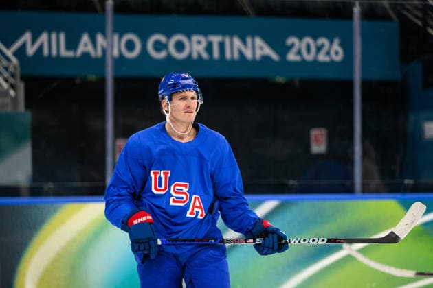 260208 Matthew Tkachuk of USA at an Ice hockey, Eishockey practice session during day 2 of the 2026 Winter Olympics on February 8, 2026 in Milan. Photo: Carl Sandin BILDBYRAN kod CS CS0859 ishockey ice hockey Olympic Games, Olympische Spiele, Olympia, OS olympics winter olympics os ol olympiska spel vinter-os olympiske leker milano cortina 2026 milan cortina 2026 milano cortina 2026 olympic games milano cortina 2026 winter olympic games milano cortina-os milano cortina-ol vinter-ol 2 bbeng usa *** 260208 Matthew Tkachuk of USA at an ice hockey practice session during day 2 of the 2026 Winter Olympics on February 8, 2026 in Milan Photo Carl Sandin BILDBYRAN kod CS CS0859 ishockey ice hockey olympic games olympics winter olympics os ol olympiska spel vinter os olympiske leker milano cortina 2026 milan cortina 2026 milano cortina 2026 olympic games milano cortina 2026 winter olympic games milano cortina os milano cortina ol vinter ol 2 bbeng usa  Copyright: CARLxSANDIN BB260208CS128