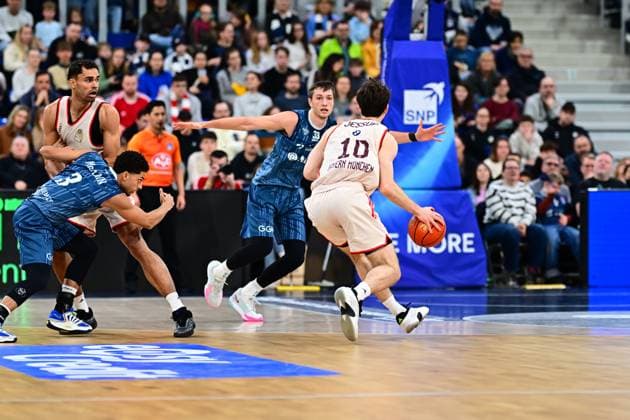 RECORD DATE NOT STATED Spielaktion mit Oscar da Silva (1; FC Bayern Basketball), Ryan Mikesell (33; MLP Academics Heidelberg), Kevin McClain (3; MLP Academics Heidelberg) und Justinian Jessup (10; FC Bayern Basketball) easyCredit BBL: MLP Academics Heidelberg – FC Bayern München Basketball - 08.02.2026 Copyright: xMichaelxGelhardtx