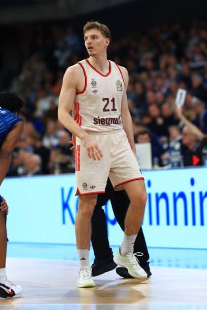 RECORD DATE NOT STATED Spielaktion mit Justus Hollatz (21; FC Bayern Basketball) auf dem Spielfeld im SNP-Dome easyCredit BBL: MLP Academics Heidelberg – FC Bayern München Basketball - 08.02.2026 Copyright: xMichaelxGelhardtx