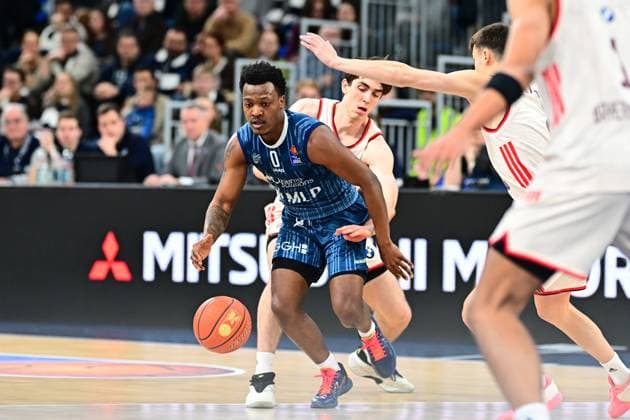 RECORD DATE NOT STATED Szene mit Justinian Jessup (10; FC Bayern Basketball) und 00; MLP Academics Heidelberg in Aktion easyCredit BBL: MLP Academics Heidelberg – FC Bayern München Basketball - 08.02.2026 Copyright: xMichaelxGelhardtx