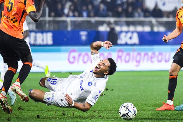 FOOTBALL : AJ Auxerre vs Paris FC - Ligue 1 - JournÃ e 21 - 08 02 2026 Danny Namaso (AJ Auxerre) AuxerreFrance  Copyright: xBaptistexAutissierx