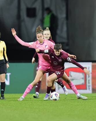 08.02.2026 - Fussball - Saison 2025 2026 - 1. Frauen - Fussball - Bundesliga - 17. Spieltag: 1. FC Nürnberg FCN ( Club ) - TSG 1899 Hoffenheim - Sportfoto Zink DaMa - xdaxmax - Franziska Harsch (17, TSG Hoffenheim ) Aneta Polaskova (26, 1. FC Nürnberg FCN )