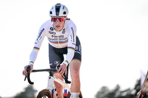 Dutch Lucinda Brand pictured in action during the women s Elite race of the Krawatencross cyclocross in Lille, the seventh stage (out of 8) in the X2O Badkamers Trofee competition, on Sunday 08 February 2026. DAVIDxPINTENS  x161981489x