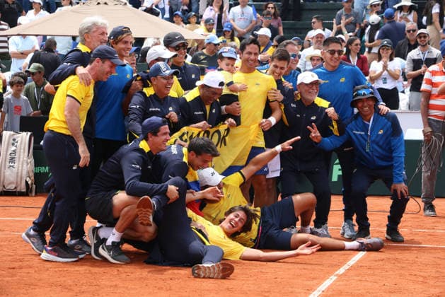 COPA DAVIS DOBLES ECUADOR VS AUSTRALIA Quito, domingo 8 de febrero del 2026 Copa Davis, primera ronda de clasificacion entre Ecuador vs. Australia, en el Quito Tenis Golf Club. Dobles Diego Hidalgo y Gonzalo Escobar (ECU) VS. Jordan Thompson y Rinky Hijikata (AUS ) Fotos : API Rolando Enriquez Quito Pichincha Ecuador Copyright: xROLANDOxENRIQUEZx