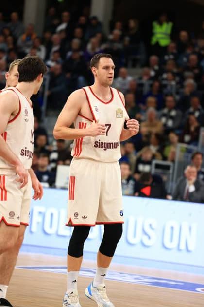 RECORD DATE NOT STATED Szene mit Johannes Voigtmann (7; FC Bayern Basketball) auf dem Spielfeld easyCredit BBL: MLP Academics Heidelberg – FC Bayern München Basketball - 08.02.2026 Copyright: xMichaelxGelhardtx