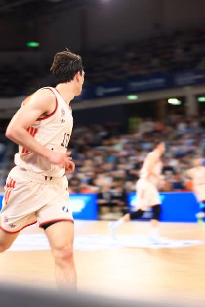 RECORD DATE NOT STATED Spielaktion mit Justinian Jessup (10; FC Bayern Basketball), Vladimir Lucic (11; FC Bayern Basketball) und Elias Harris (20; FC Bayern Basketball) auf dem Spielfeld easyCredit BBL: MLP Academics Heidelberg – FC Bayern München Basketball - 08.02.2026 Copyright: xMichaelxGelhardtx