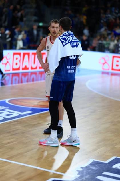RECORD DATE NOT STATED Szene mit Niels Giffey (5; FC Bayern Basketball) auf dem Spielfeldrand easyCredit BBL: MLP Academics Heidelberg – FC Bayern München Basketball - 08.02.2026 Copyright: xMichaelxGelhardtx
