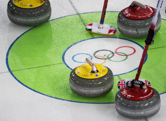 260208 Curling stones in a round robin mixed doubles curling match between Italy and Great Britain during day 2 of the 2026 Winter Olympics on February 8, 2026 in Cortina. Photo: Joel Marklund BILDBYRAN kod JM JE0112 bbeng curling Olympic Games, Olympische Spiele, Olympia, OS olympics winter olympics os ol olympiska spel vinter-os olympiske leker milano cortina 2026 milan cortina 2026 milano cortina 2026 olympic games milano cortina 2026 winter olympic games milano cortina-os milano cortina-ol vinter-ol rocks genre storbritannien italien *** 260208 Curling stones in a round robin mixed doubles curling match between Italy and Great Britain during day 2 of the 2026 Winter Olympics on February 8, 2026 in Cortina Photo Joel Marklund BILDBYRAN code JM JE0112 bbeng curling olympic games olympics winter olympics os ol olympic games winter os olympic games milano cortina 2026 milan cortina 2026 milano cortina 2026 olympic games milano cortina 2026 winter olympic games milano cortina os milano cortina ol winter ol rocks genre great britain italy  Copyright: JOELxMARKLUND BB260208JM050