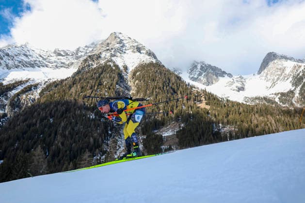(260208) -- ANTERSELVA, Feb. 8, 2026 -- Anna Magnusson of Sweden competes during the biathlon mixed relay 4 x 6km (M+W) at the Milan-Cortina 2026 Olympic Winter games, Winterspiele,Spiele, Summer games in Anterselva, Italy, Feb. 8, 2026. ) (MICO2026)ITALY-ANTERSELVA-OLYMPIC WINTER GAMES-BIATHLON-MIXED RELAY 4 x 6KM (M+W) ZhangxTao 