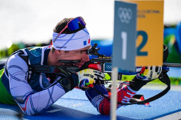 (260208) -- ANTERSELVA, Feb. 8, 2026 -- Quentin Fillon Maillet of France competes during the biathlon mixed relay 4 x 6km (M+W) at the Milan-Cortina 2026 Olympic Winter games, Winterspiele,Spiele, Summer games in Anterselva, Italy, Feb. 8, 2026. ) (MICO2026)ITALY-ANTERSELVA-OLYMPIC WINTER GAMES-BIATHLON-MIXED RELAY 4 x 6KM (M+W) JiangxHan 