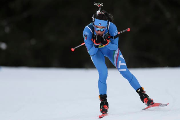 (260208) -- ANTERSELVA, Feb. 8, 2026 -- Dorothea Wierer of Italy competes during the biathlon mixed relay 4 x 6km (M+W) at the Milan-Cortina 2026 Olympic Winter games, Winterspiele,Spiele, Summer games in Anterselva, Italy, Feb. 8, 2026. ) (MICO2026)ITALY-ANTERSELVA-OLYMPIC WINTER GAMES-BIATHLON-MIXED RELAY 4 x 6KM (M+W) ZhangxTao 