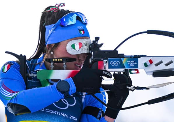 (260208) -- ANTERSELVA, Feb. 8, 2026 -- Dorothea Wierer of Italy competes during the biathlon mixed relay 4 x 6km (M+W) at the Milan-Cortina 2026 Olympic Winter games, Winterspiele,Spiele, Summer games in Anterselva, Italy, Feb. 8, 2026. ) (MICO2026)ITALY-ANTERSELVA-OLYMPIC WINTER GAMES-BIATHLON-MIXED RELAY 4 x 6KM (M+W) JiangxHan 