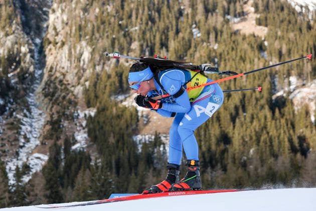 (260208) -- ANTERSELVA, Feb. 8, 2026 -- Dorothea Wierer of Italy competes during the biathlon mixed relay 4 x 6km (M+W) at the Milan-Cortina 2026 Olympic Winter games, Winterspiele,Spiele, Summer games in Anterselva, Italy, Feb. 8, 2026. ) (MICO2026)ITALY-ANTERSELVA-OLYMPIC WINTER GAMES-BIATHLON-MIXED RELAY 4 x 6KM (M+W) ZhangxTao 