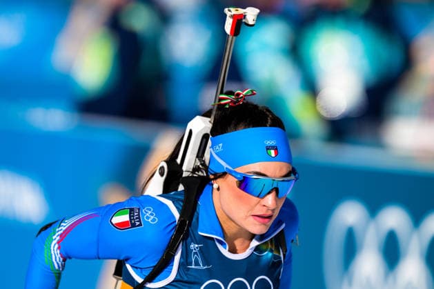 (260208) -- ANTERSELVA, Feb. 8, 2026 -- Dorothea Wierer of Italy competes during the biathlon mixed relay 4 x 6km (M+W) at the Milan-Cortina 2026 Olympic Winter games, Winterspiele,Spiele, Summer games in Anterselva, Italy, Feb. 8, 2026. ) (MICO2026)ITALY-ANTERSELVA-OLYMPIC WINTER GAMES-BIATHLON-MIXED RELAY 4 x 6KM (M+W) JiangxHan 