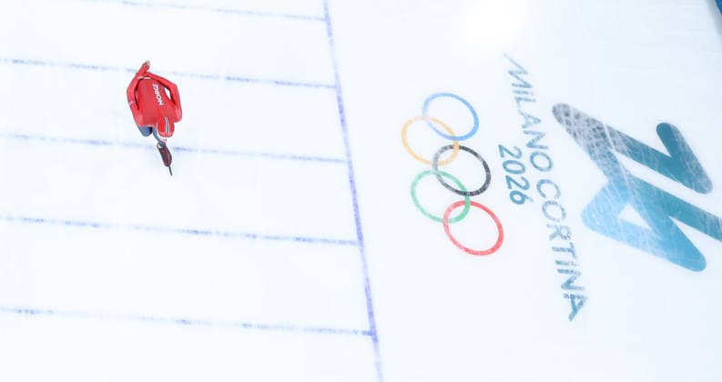 (260208) -- MILAN, Feb. 8, 2026 -- Sander Eitrem of Norway competes during the Speed skating, Eisschnelllauf men s 5000m match at the Milan-Cortina 2026 Olympic Winter games, Winterspiele,Spiele, Summer games in Milan, Italy, Feb. 8, 2026. ) (MICO2026)ITALY-MILAN-OLYMPIC WINTER GAMES-SPEED SKATING-MEN S 5000M DuxXiaoyi 