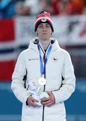 (260208) -- MILAN, Feb. 8, 2026 -- Metodej Jilek of the Czech Republic attends the awarding ceremony of the Speed skating, Eisschnelllauf men s 5000m at the Milan-Cortina 2026 Olympic Winter games, Winterspiele,Spiele, Summer games in Milan, Italy, Feb. 8, 2026. ) (MICO2026)ITALY-MILAN-OLYMPIC WINTER GAMES-SPEED SKATING-MEN S 5000M DuxXiaoyi 