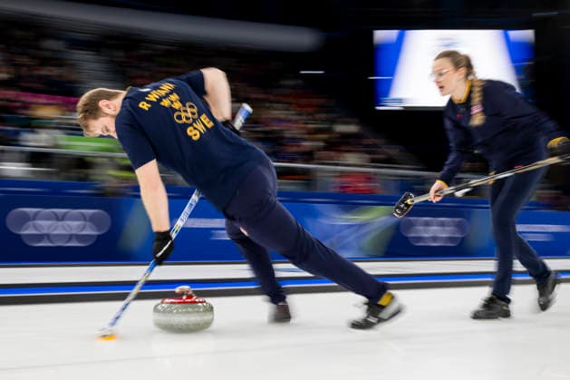 260208 Rasmus Wrana and Isabella Wrana of Sweden compete in a round robin mixed doubles curling match between USA and Sweden during day 2 of the 2026 Winter Olympics on February 8, 2026 in Cortina. Photo: Jon Olav Nesvold BILDBYRAN COP 217 JE0112 curling Olympic Games, Olympische Spiele, Olympia, OS olympics winter olympics os ol olympiska spel vinter-os olympiske leker milano cortina 2026 milan cortina 2026 milano cortina 2026 olympic games milano cortina 2026 winter olympic games milano cortina-os milano cortina-ol vinter-ol 2 bbeng *** 260208 Rasmus Wrana and Isabella Wrana of Sweden compete in a round robin mixed doubles curling match between USA and Sweden during day 2 of the 2026 Winter Olympics on February 8, 2026 in Cortina Photo Jon Olav Nesvold BILDBYRAN COP 217 JE0112 curling olympic games olympics winter olympics os ol olympiska spel vinter os olympiske leker milano cortina 2026 milan cortina 2026 milano cortina 2026 olympic games milano cortina 2026 winter olympic games milano cortina os milano cortina ol vinter ol 2 bbeng  Copyright: JONxOLAVxNESVOLD BB260208JE069