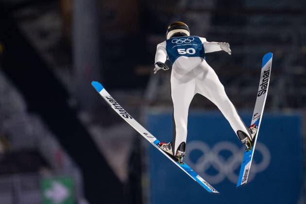 OLYMPICS - Winter Olympic Games, Olympische Spiele, Olympia, OS Milano Cortina 2026 VAL DI FIEMME,ITALY,08.FEB.26 - OLYMPICS, Ski jumping, Skispringen, Ski, nordisch - Winter Olympic Games Milano Cortina 2026, normal hill, men, training. Image shows Domen Prevc (SLO).  GEPAxpictures xOliverxLerch