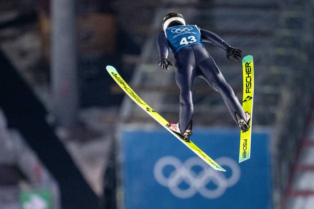 OLYMPICS - Winter Olympic Games, Olympische Spiele, Olympia, OS Milano Cortina 2026 VAL DI FIEMME,ITALY,08.FEB.26 - OLYMPICS, Ski jumping, Skispringen, Ski, nordisch - Winter Olympic Games Milano Cortina 2026, normal hill, men, training. Image shows Felix Hoffmann (GER).  GEPAxpictures xOliverxLerch